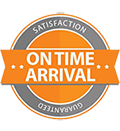 On Time Arrival Guarantee Badge