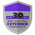 30-day Spot and Spill Warranty